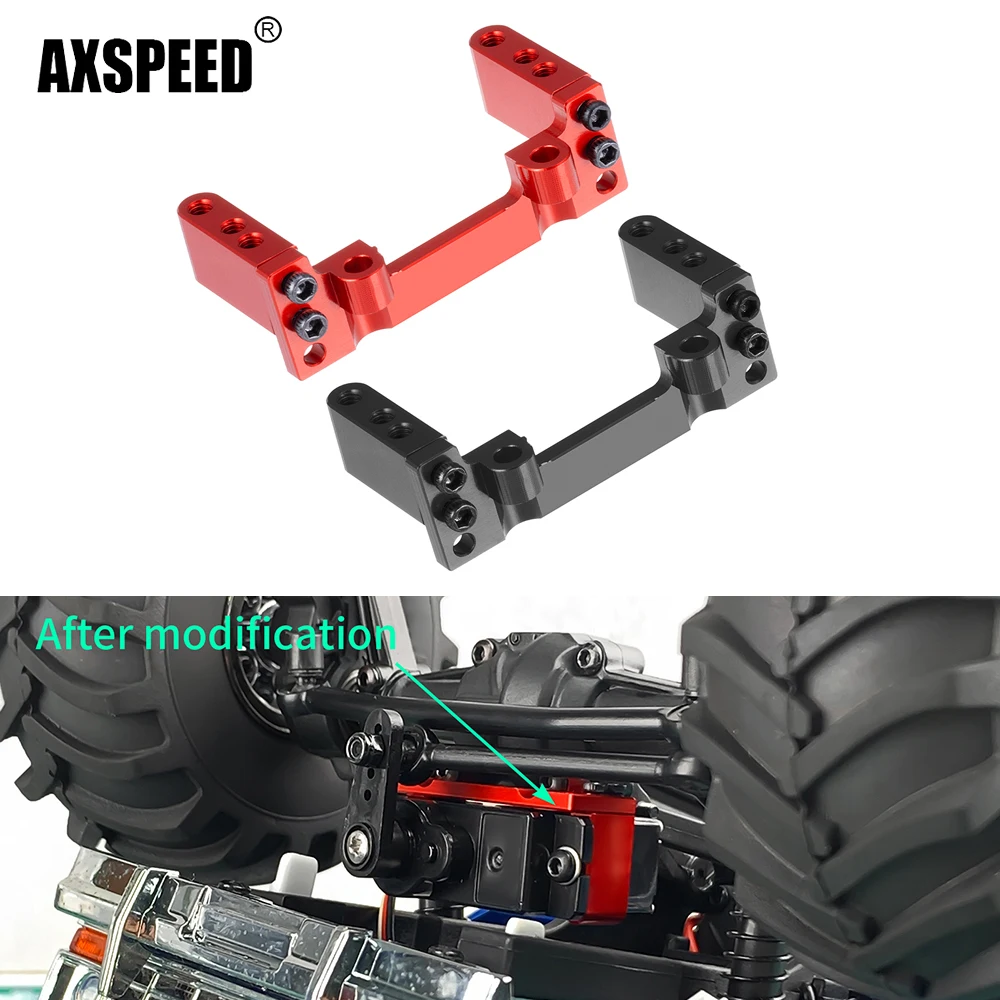 AXSPEED Aluminum Alloy Adjustable Servo Mount for 1/24 FMS Xiaoqi FCX24 Wagon RC Crawler Car Holder Servo Fixed Bracket Parts