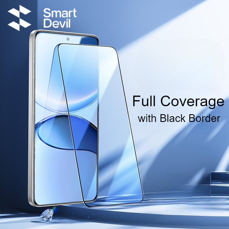  SmartDevil Screen Protector for Redmi Turbo 4 Pro Full Cover Tempered Glass Film Clear for Poco F7 Anti-fingerprint 