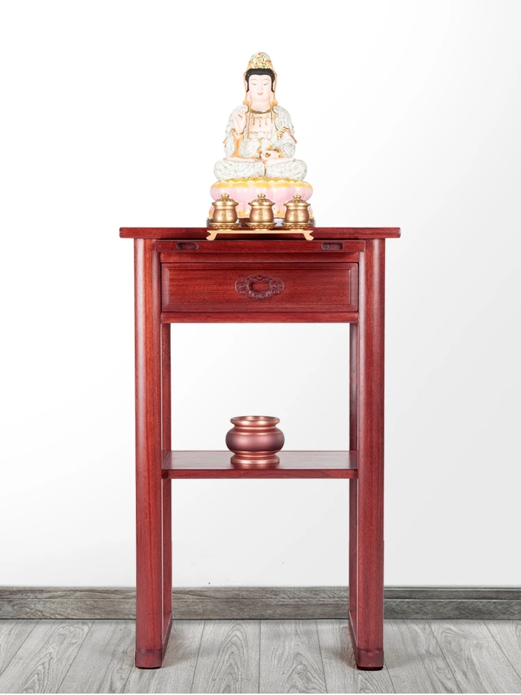 

XL Buddha Shrine Little God Table Buddha Table for New Chinese Altar Living Room Solid Wood Incense Burner Table