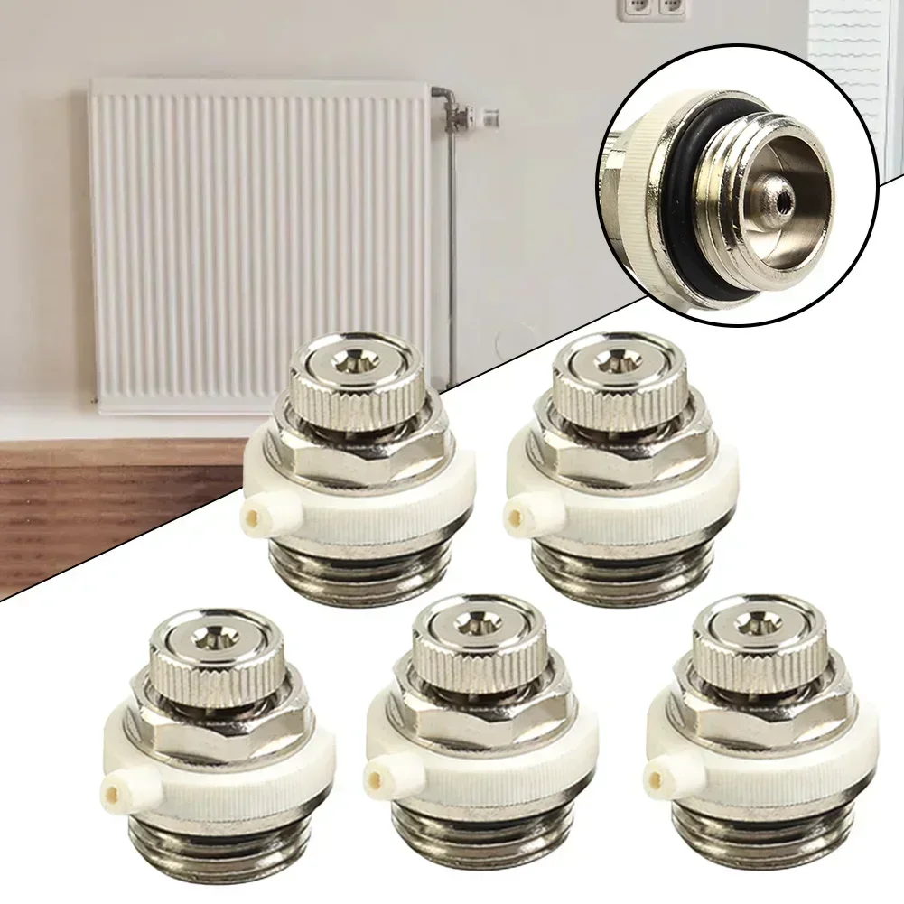 

1/2/3/5pcs Vent Valve 27 X 26 X 26 Mm Automatic Air Vent Auto Cut-off Self Bleeding Radiator Valves Home Renovation Parts