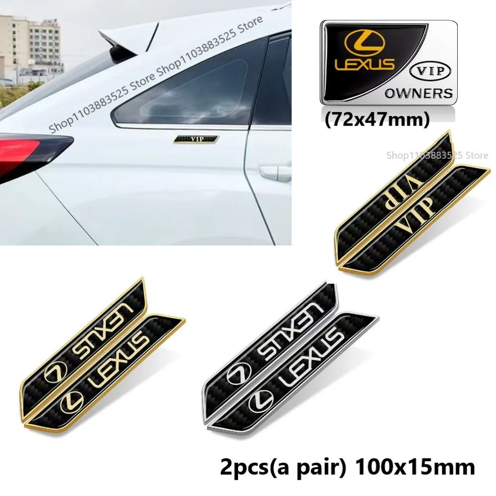 

Car side fender Badge Sticker For Lexus F SPORT GS GX IS LS LX NX RX UX CT LC RC GX460 Ct200 IS250 ES 220D IS200 RX300 VIP