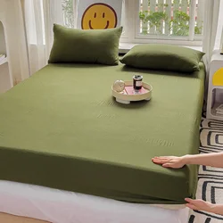 Gewaschenes Spann betttuch aus Baumwolle mit rutsch festen, verstellbaren Matratzen bezügen für Doppel-Kingsize-Queensize-Bett 90x200 x