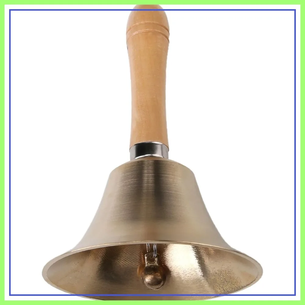 

Super Loud Solid Brass Hand Call Bell for Service, Attention, and Alerts