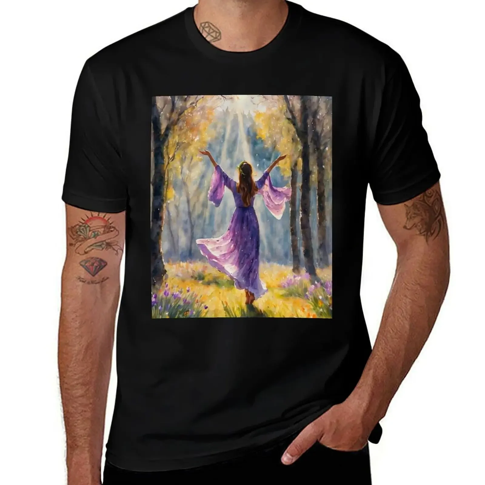 Rejoice! Spring Has Returned! By Lyra the Lavender Witch T-Shirt sublime gifts for boyfriend oversized t shirts for men