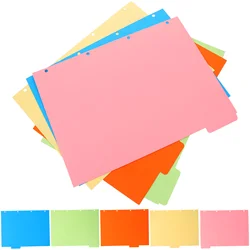 2 Sets Cardboard Separator Page The Notebook A4 Binder Index Dividers Paper Jam Notepad Tabs