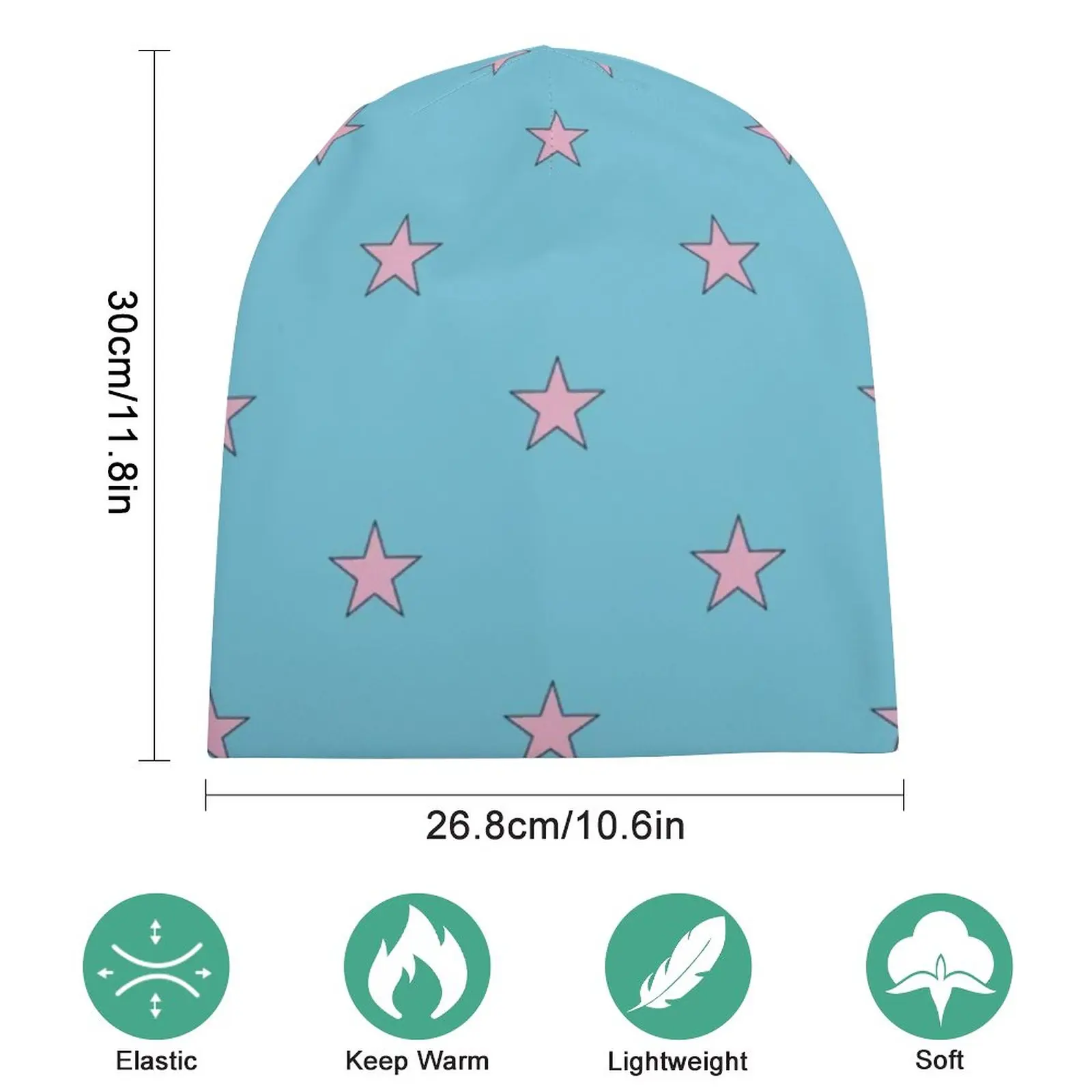 Johnny Joestar Pink Stars Bonnet Hats Jojos Bizzare Adventures Beanie Hats Knitted Hat Winter Fashion Adult Kpop Warm Soft Caps