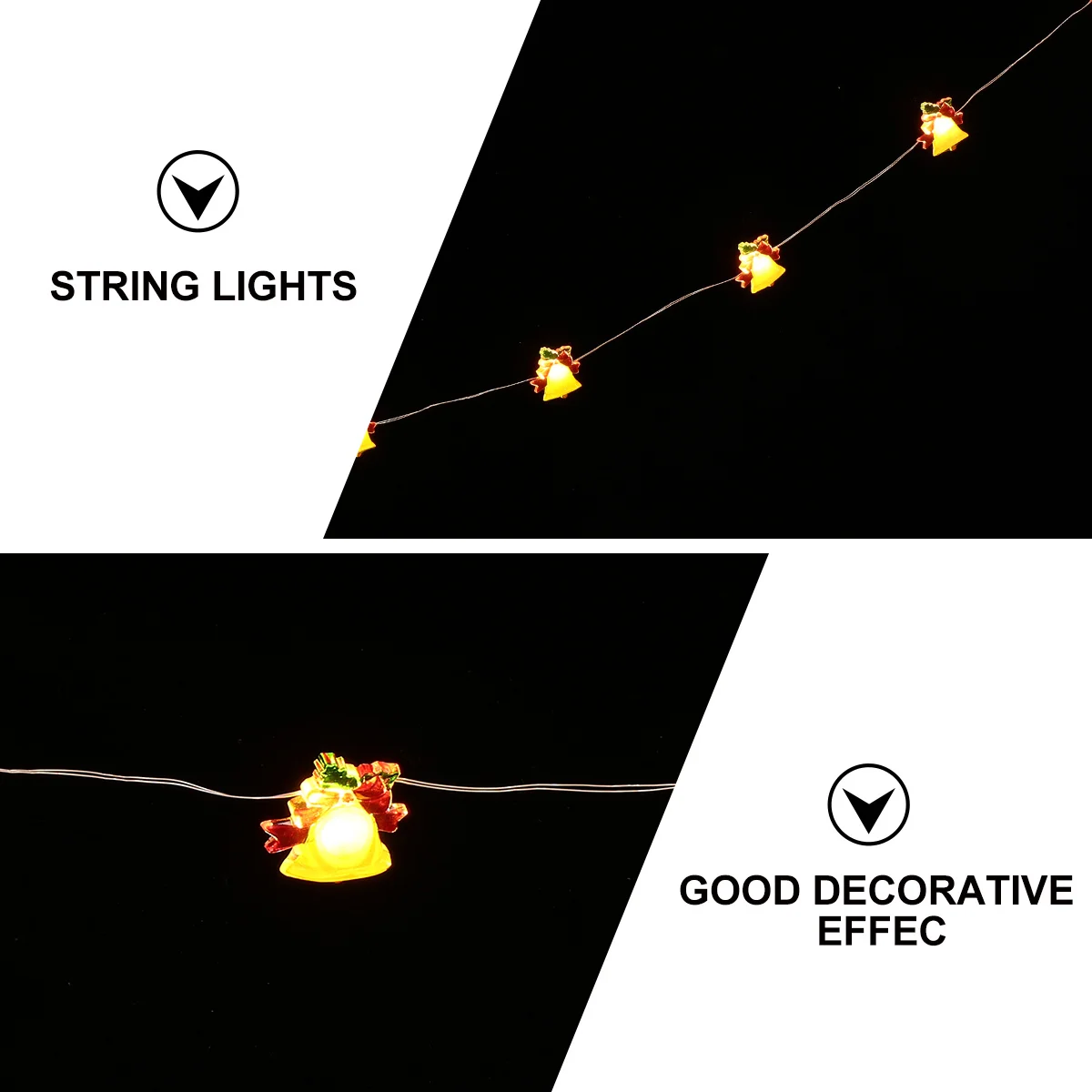 

1pc Bell String Lights Led Decorative Light Christmas Decorative Light For Party Holiday Decoration Assorted Color