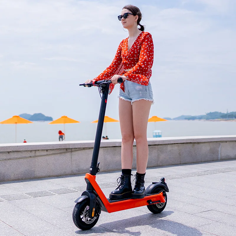 

HX electric scooter adult scooter folding electric vehicle aluminum alloy scooter lithium battery off-road foldable