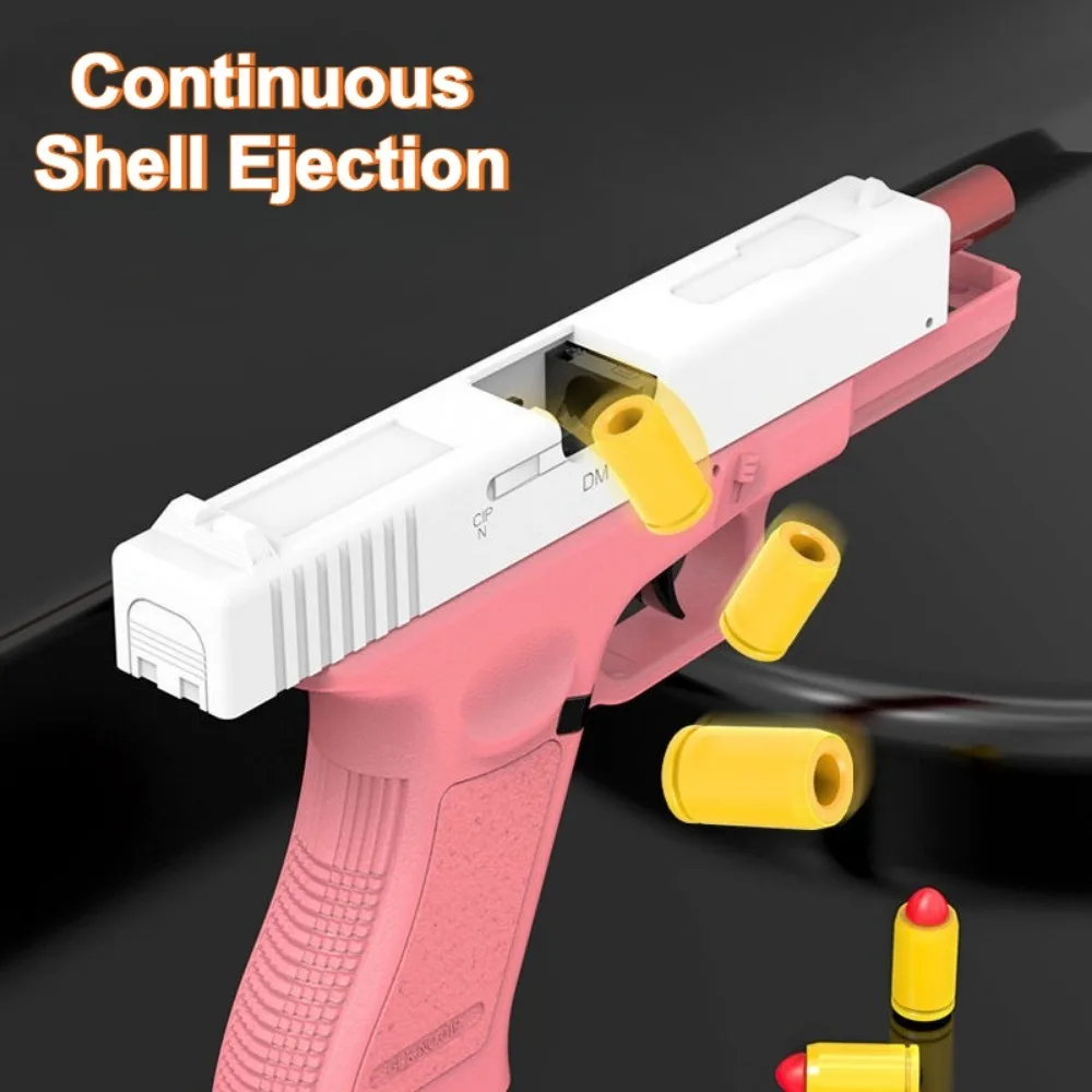 Weiche Kugel Spielzeug Pistole Shell Werfen Kontinuierliches Abfeuern Outdoor Kampf Waffe Essen Huhn Spielzeug Spiel Weihnachtsgeschenk für Kinder