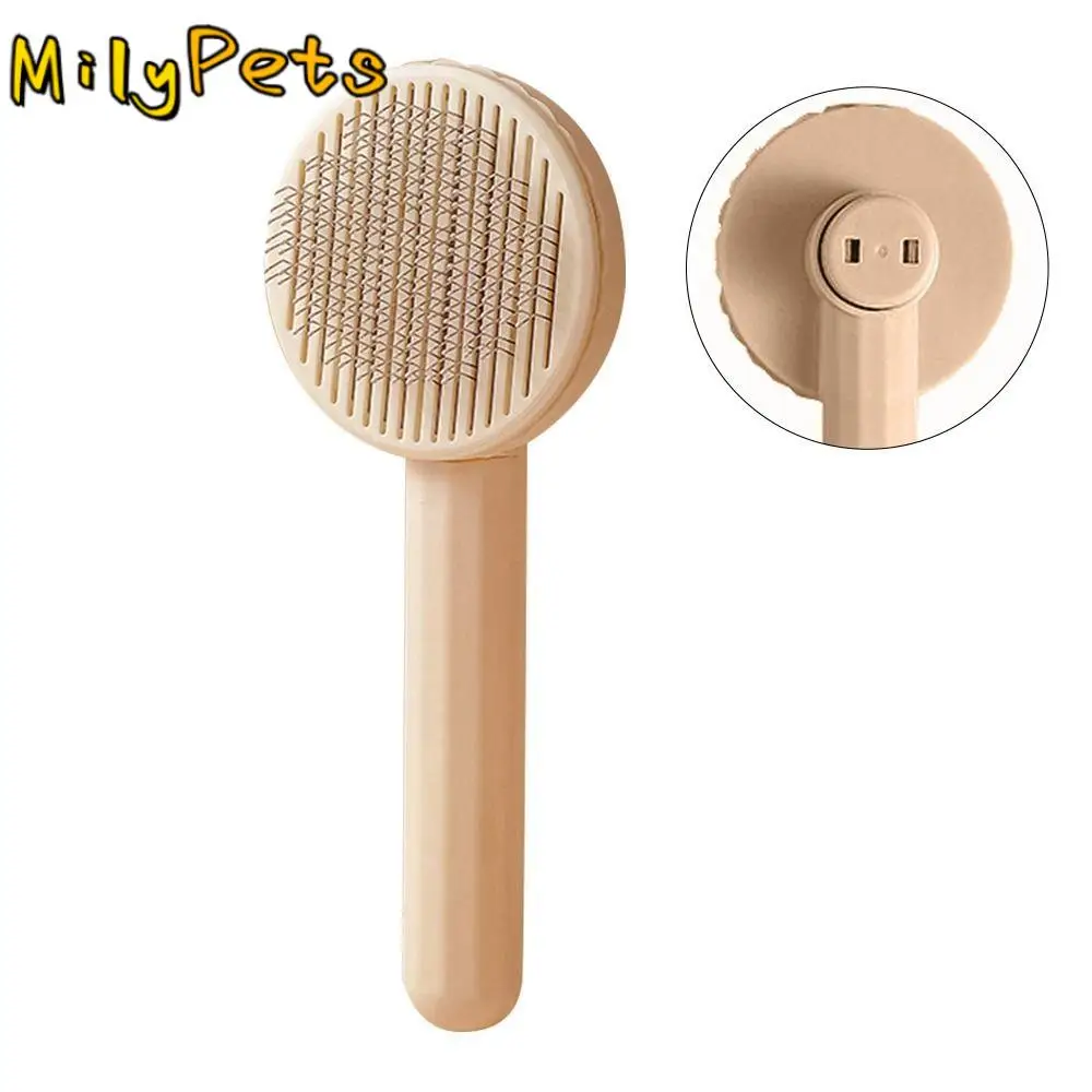 

Adjustable Convenient Pet Accessories Self Cleaning Grooming For Cats Dog Pet Comb Hair Remover Cat Brush Scraper