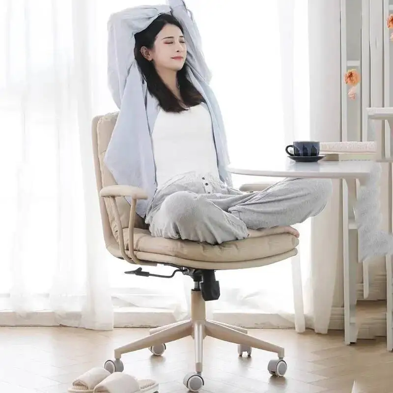 

Throne Chair Makeup Office Vanity Playseat Lazy Ergonomic Living Room Office Chair Nordic Comfortable Stoel Salon Furniture