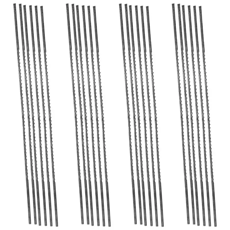 Y42A-Scroll Saw Blades Plain End 5 Inch 24PCS 12 TPI Regular Tooth For Woodworking DIY
