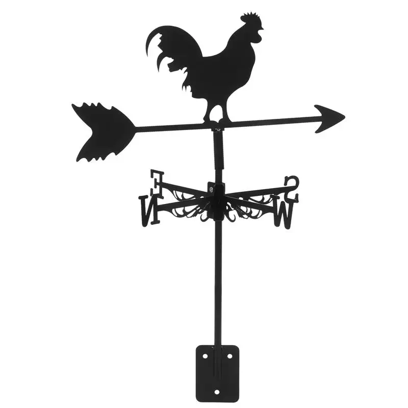 

1Pcs Wind Vane Rooster Weathervane Ornament Retro Metal Weather Vane Wind Measuring Tool for Outdoor Garden Yard