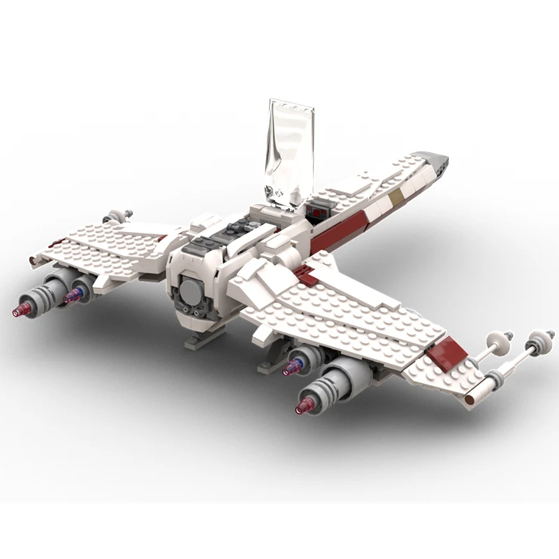 491PCS MOC-223253 E-Wing-สลับสร้างบล็อกอาคารชุดการวิเคราะห์ผู้ใหญ่ชุดCreativeความเข้ากันได้สูงวันหยุดของขวัญ