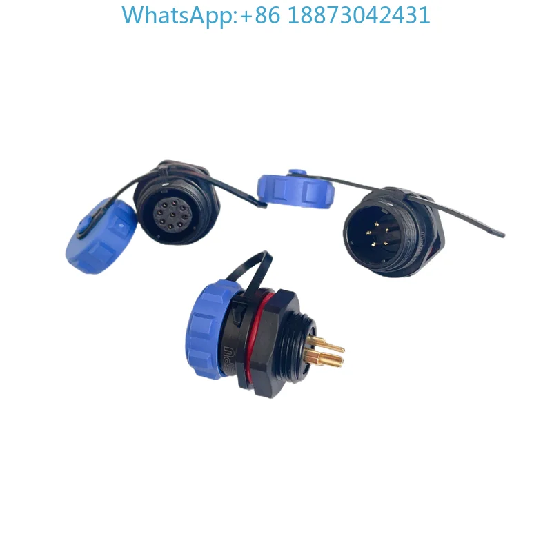 

（10PCS)）Weipu waterproof rear nut socket SP1312/S2 P2 core 4 5 6 7 9 core IP68