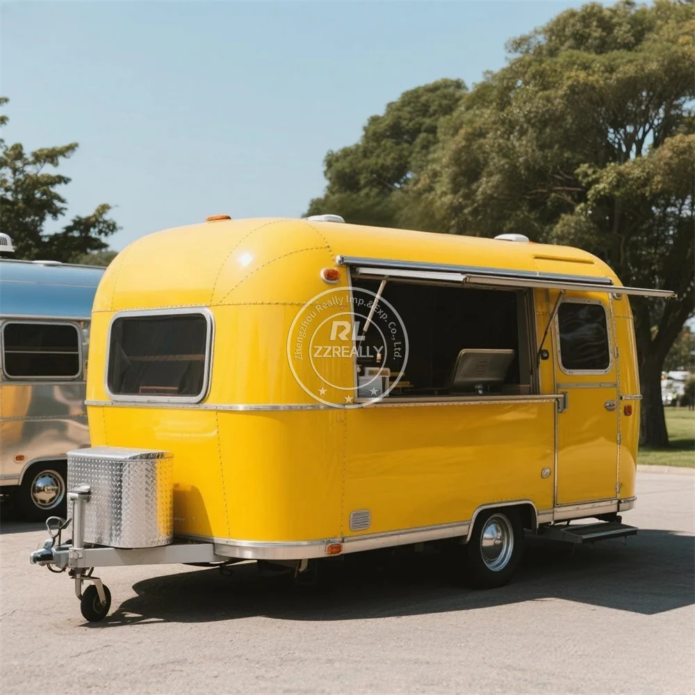 

Selling High Quality Wholesale Street Food Truck Stainless Steel Fast Food cart Concession Food Trailer With DOT