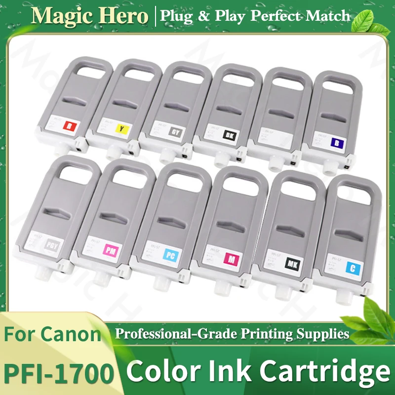 For Canon PFI-1700 Compatible Ink Cartridge With Pigment Ink For Canon Pro 2000 4000 4000s 6000 6000s Pro 2100 4100 6100 Printer