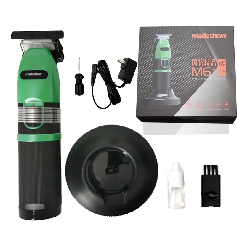 2024 Madeshow M5 M6 Green Professional Barbershop Hair Salon Men's Special Hair Clipper Trimmer Razor High Power High Quality