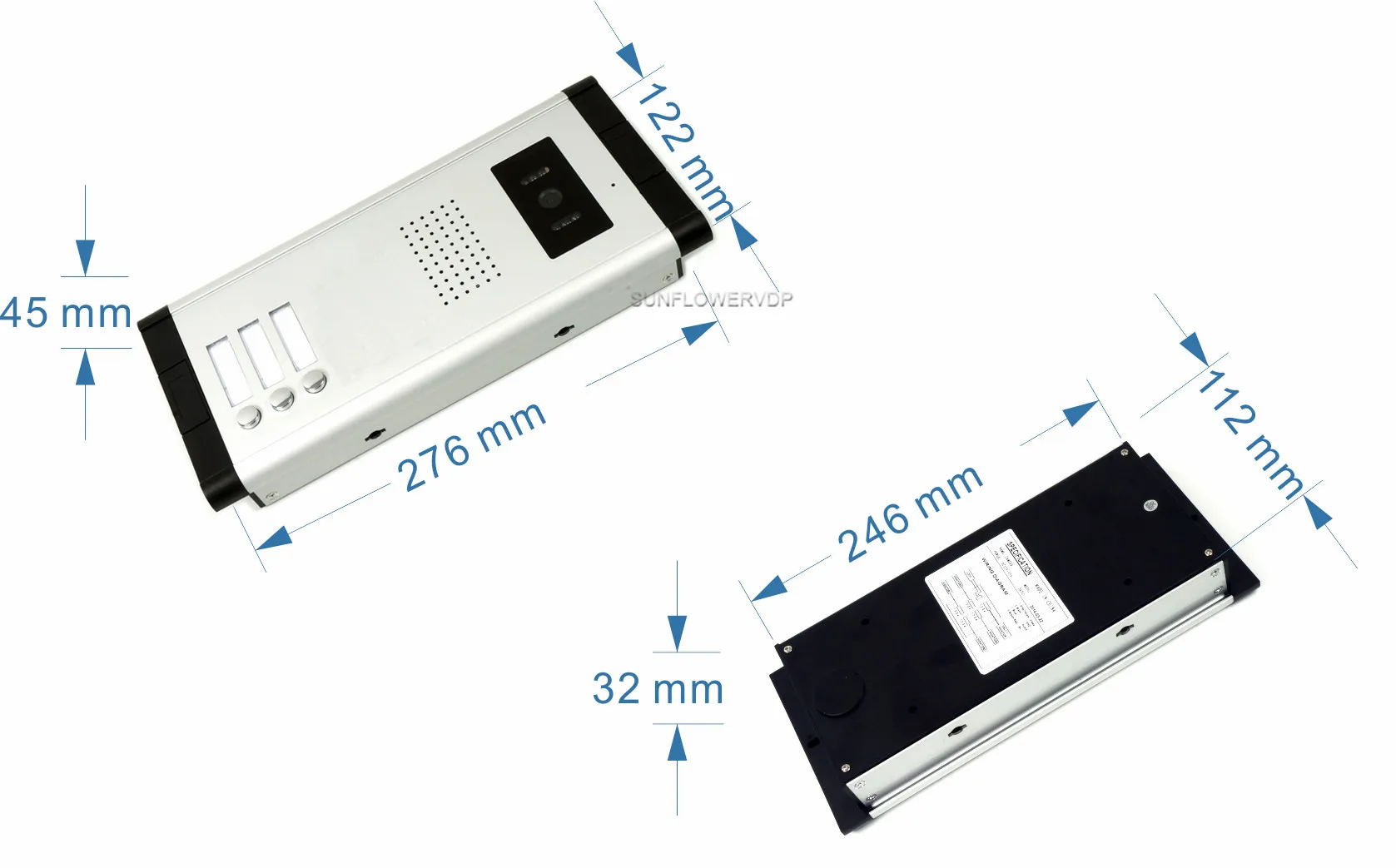 Apartments Video Intercom Rfid Code Access Control System 3 4 5 6  Buttons Camera Videophone 7Inches Monitor With Door Lock