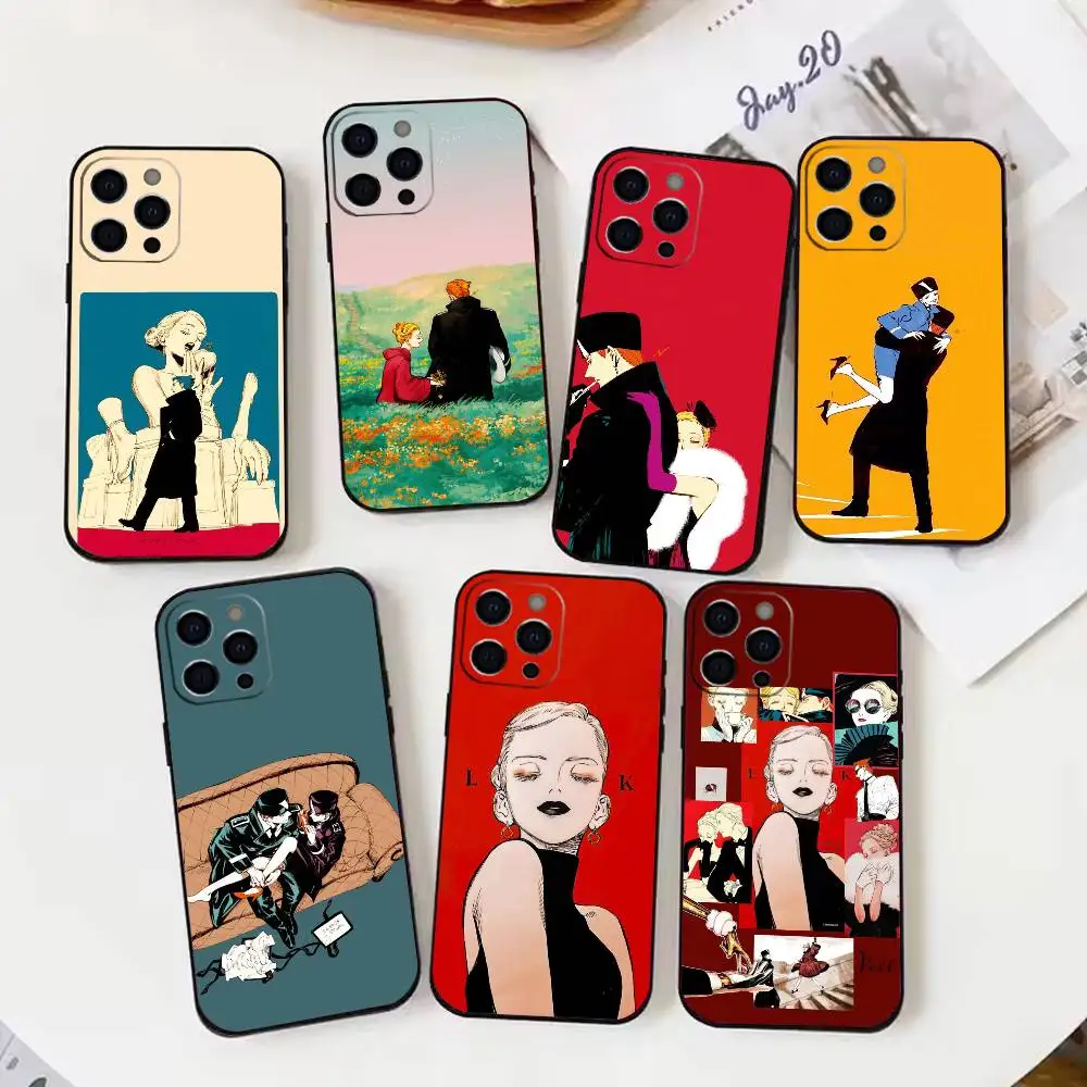 

V-veil K-kotteri Phone Case For iPhone17,16,15,14,13,12,11 Plus,Pro Max Soft Black Cover