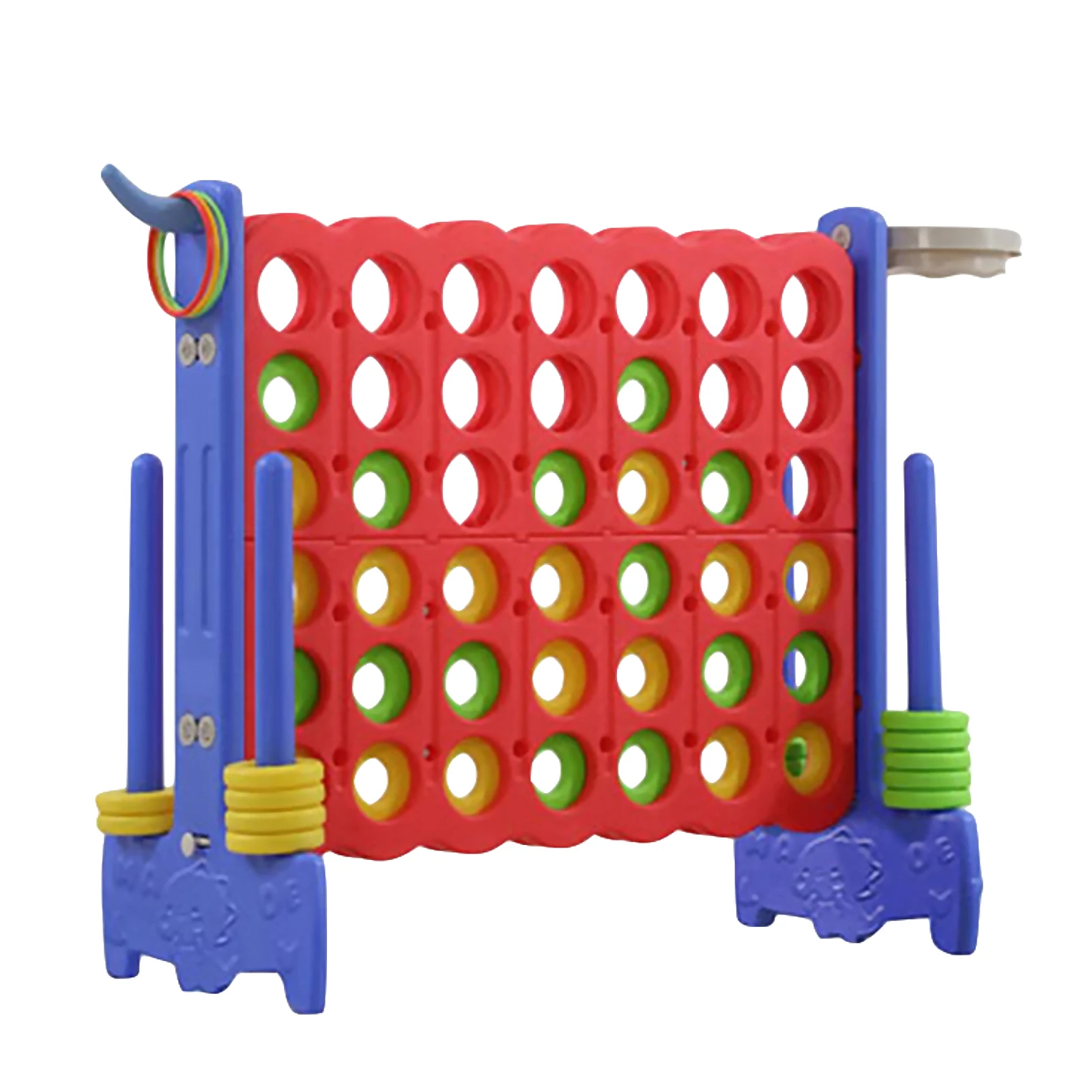 Connect 4 Jumbo Game Set 34.65x33.07in Jumbo 4-to-Score Yard Game Giant 4 Connect in A Row Game for Kids Adults and Family
