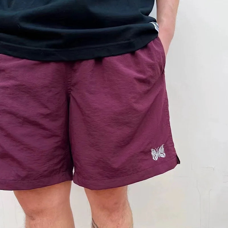 

Qui Dry Embroidery orts Loose Casual Summer Beach Pants for Men And Women under Knee Four And Five orts