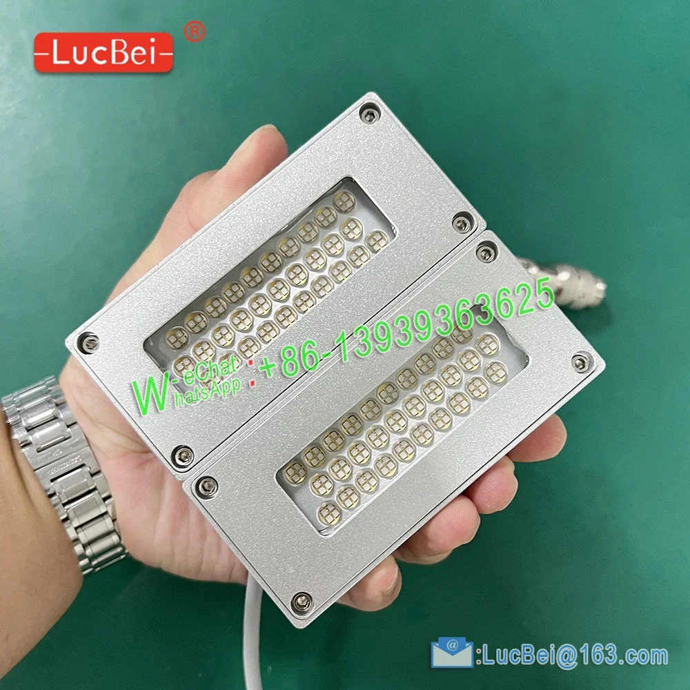 เครื่องฉายแสงยูวี LED 7020สำหรับเครื่องพิมพ์หมึก UV แบบแท่นวางทำให้แห้งเร็วเครื่องโฆษณาระบบระบายความร้อนด้วยน้ำหลอดไฟยูวีน้ำ