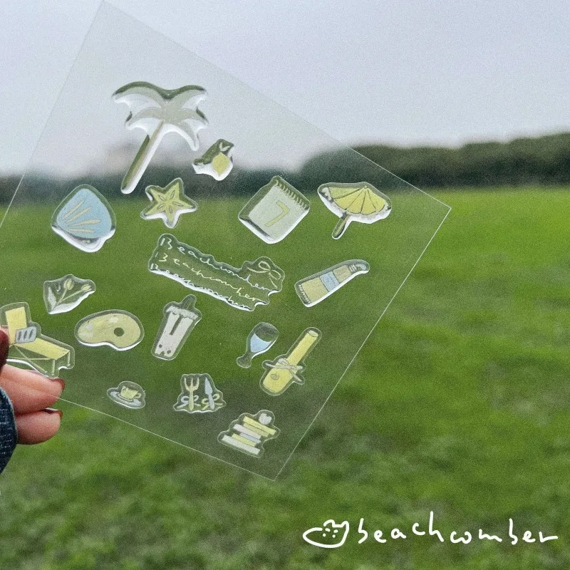 

1 лист 3D эпоксидная смола прозрачные наклейки INS милый черный кот мультфильм желейная наклейка для DIY телефона ноутбук