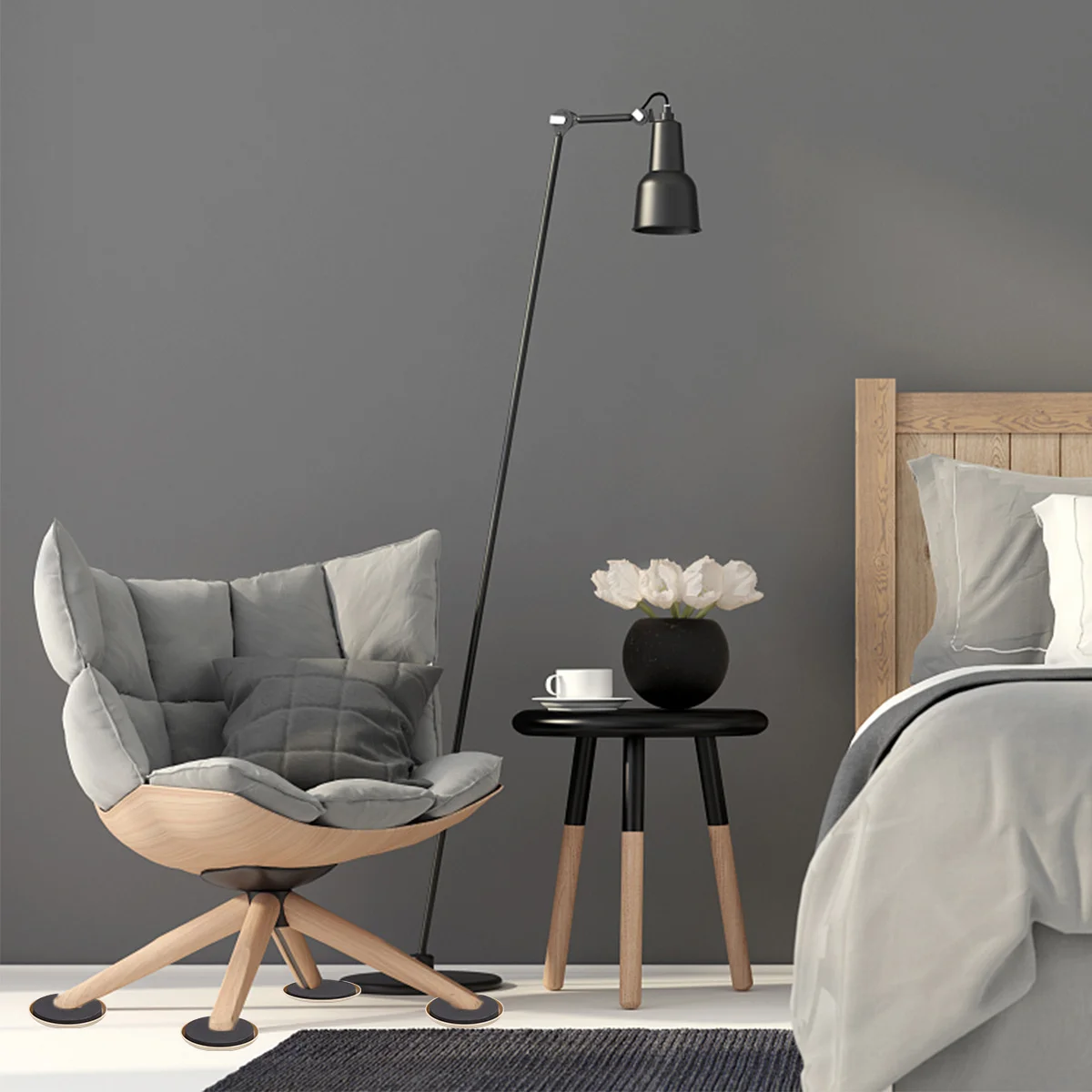 

8Pcs Furniture Moving Pad Durable Antislip Reduce Vibration Noise Extend Furniture Life Sliding Aids Cabinet Moving Mat