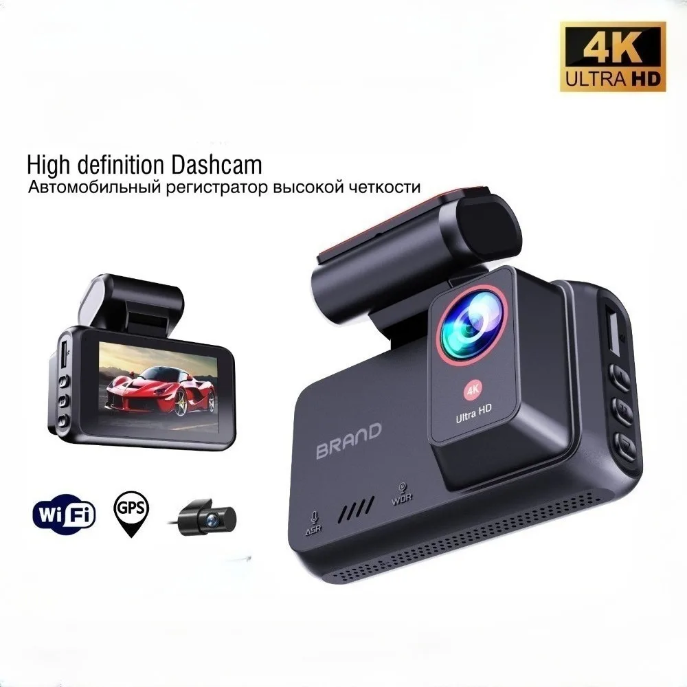 

A602 3-дюймовый HD CHK-рекордер с одним объективом, Wi-Fi, видеорегистратор QHD CHK + 1080P + GPS + ADAS + BSH + WIFI 1080P, автомобильное зеркало ночного видения, видео