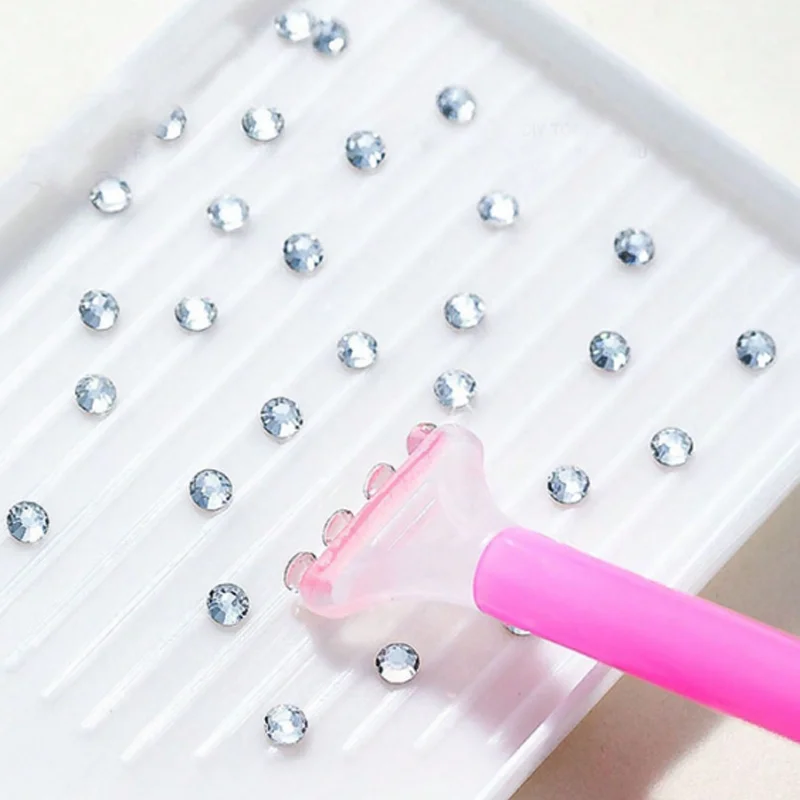 3 pezzi/set penne diamantate per nail art a doppia testa per la raccolta di glitter e kit di strumenti di fango per la decorazione delle unghie