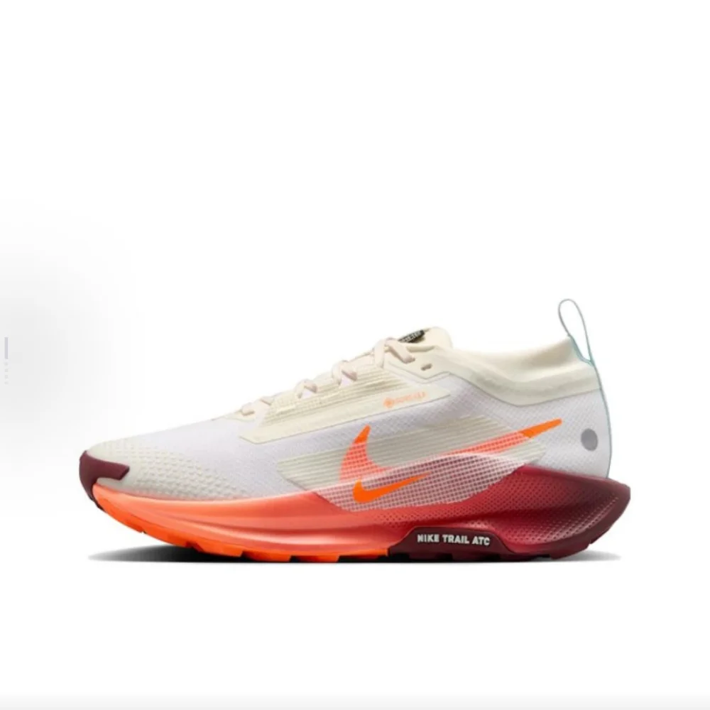 Nike REACTX PEGASUS TRAIL 5 Gore-Tex Удобные и прочные женские кроссовки с низким верхом белого/красного цвета FQ0912104