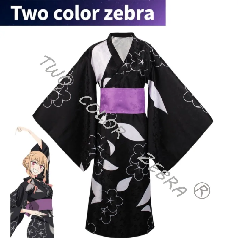 

Neue Marin Kitagawa Cosplay Kostüm Yukata Kimono Perücke Anime Mein Kitagawa Marin Anzug Halloween Frauen Party Uniform