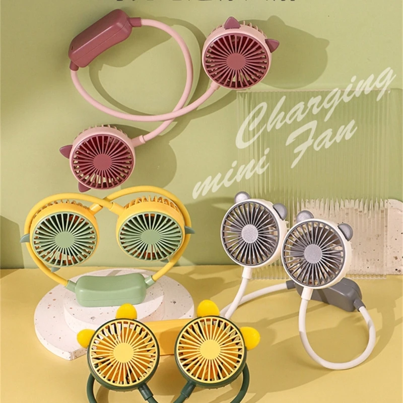 Шейный вентилятор 2 скорости перезаряжаемые тихие спортивные вентиляторы для дома и улицы портативные вентиляторы Прямая поставка