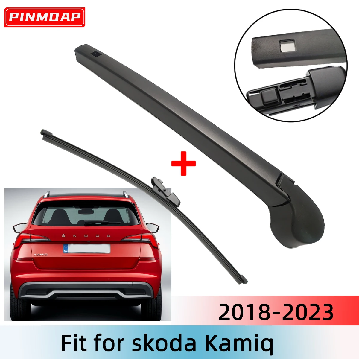 1/2-teiliges Wischerblatt-Wischerarm-Set für die Heckscheibe des Skoda Kamiq 2018–2023