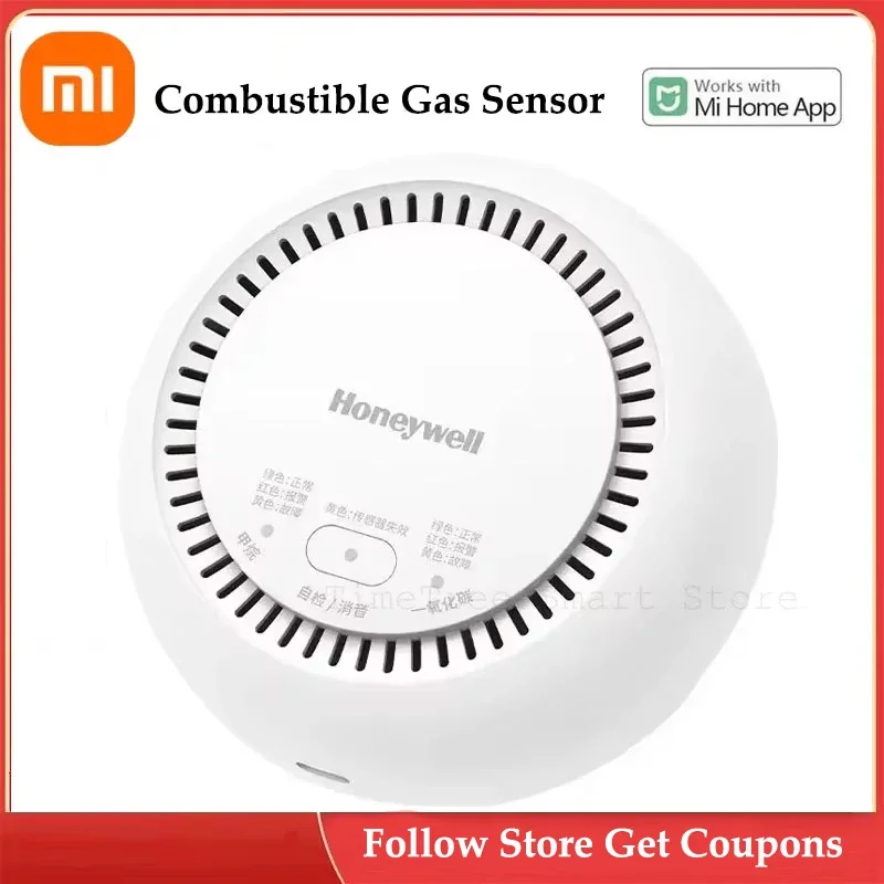 Xiaomi Honeywell Sensore di gas combustibile Rilevatore di allarme di monossido di carbonio Gas naturale Controllo domestico intelligente Sicurezza Mi Home APP