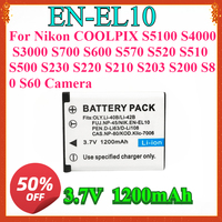 EN-EL10 Battery for Nikon COOLPIX S5100 S4000 S3000 S700 S600 S570 S520 S510 S500 S230 S220 S210 S203 S200 S80 S60 Camera
