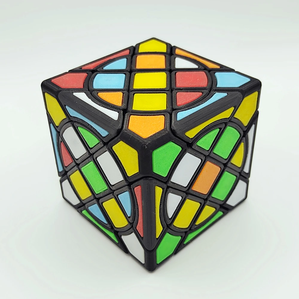 ZEPUZZLES Circle Compy Cube with Tiles Magic Cube Professional Puzzle Toys Children Gift Magico Cubo
