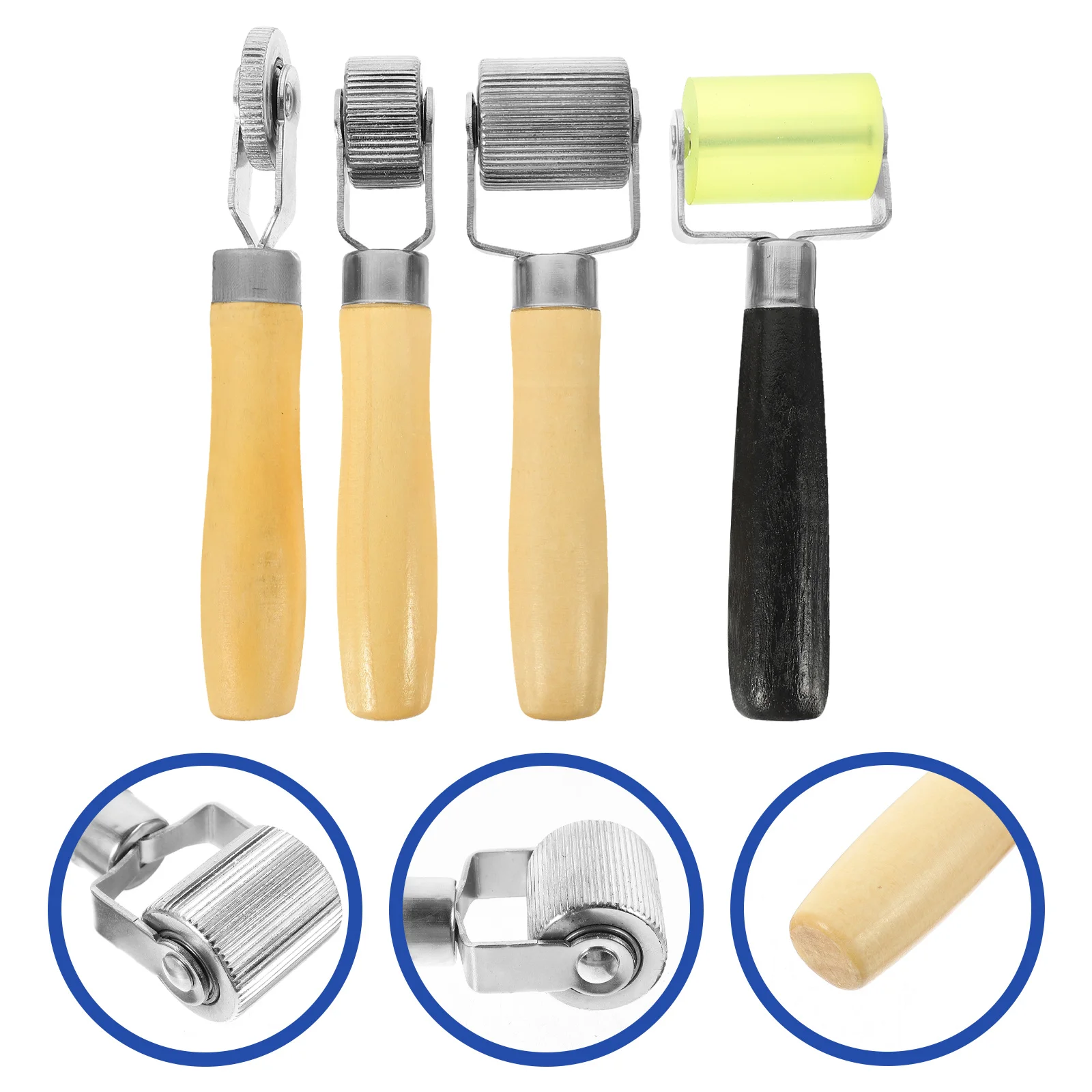 

4 шт. автомобильный шумовой ролик, сильные звукоизоляционные роликовые инструменты с закрытыми подшипниками, удобная ручка для ремонта шин и