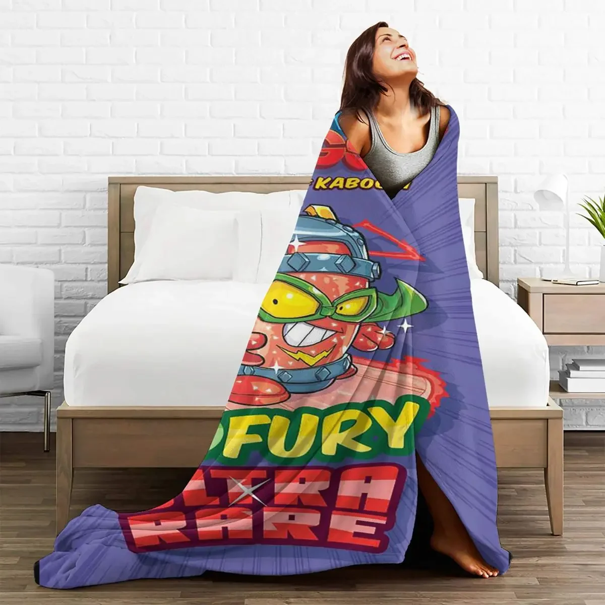 

Super Zings Game Baby Blanket Sofa Cover Cartoon Flannel Autumn/Winter Kid Adult Gifts Thin Throw for Sofa Travel Bedspreads