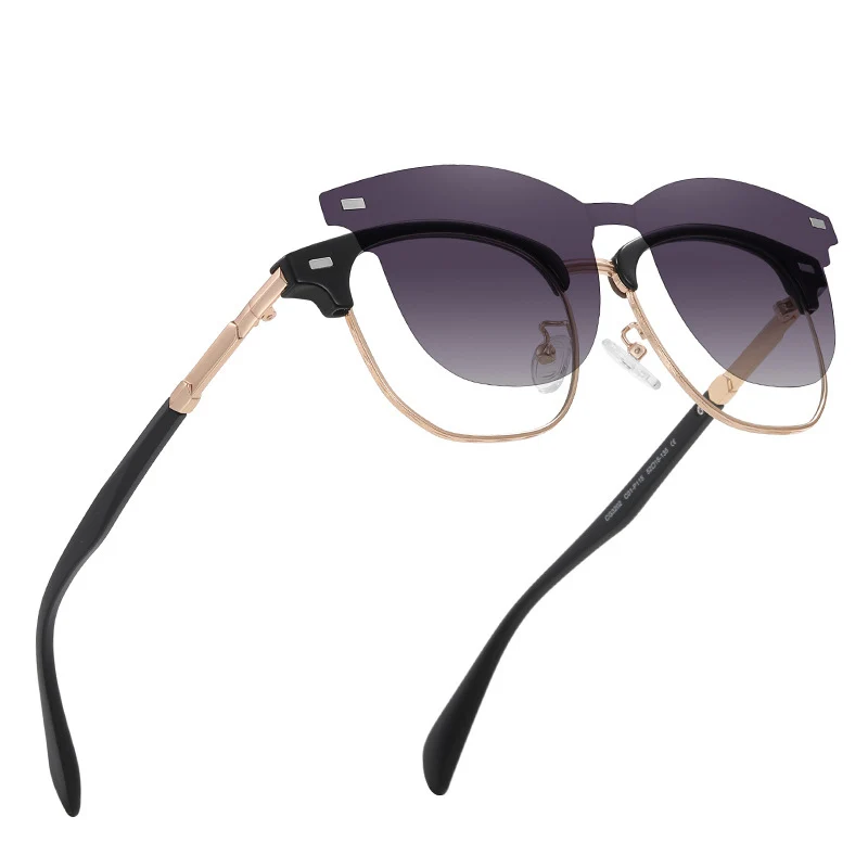 Kandrea Nieuwe Mode Optische Bijziendheid Magnetische Gepolariseerde Zonnebril Merk Designer Mannen Vrouwen Dual-Purpose Clip-On Bril Cg3202