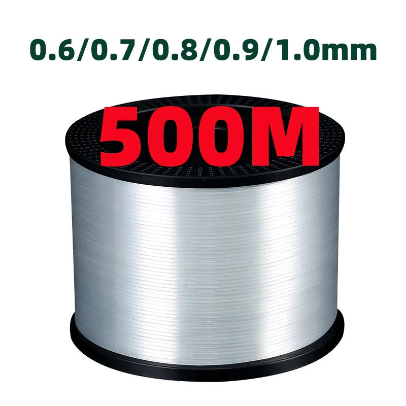 500m żyłka monofilamentowa duży rozmiar wędkarstwo morskie nylonowa żyłka o grubości 0.6/0.7/0.8/0.9/1.0mm sprzęt wędkarski