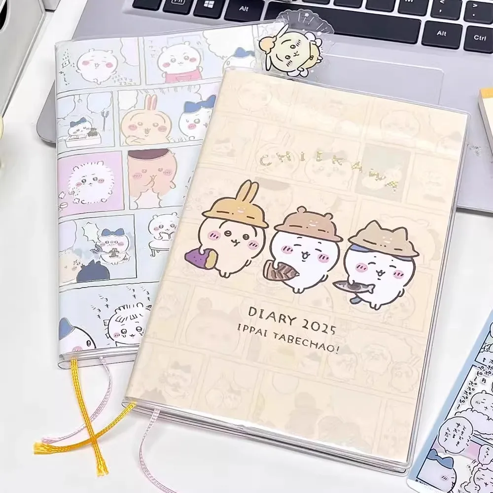 

2025 Planner Schedule Notebook Kawaii Cartoon Diary Book Color Inner Pages Manga Style Students Notebook