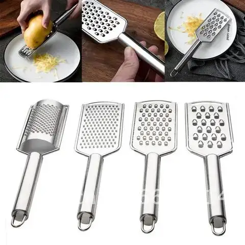 

Steel Handheld Cheese Grater Multi-Purpose Kitchen Food Graters For Cheese Chocolate Butter Fruit Vegetable Stainless