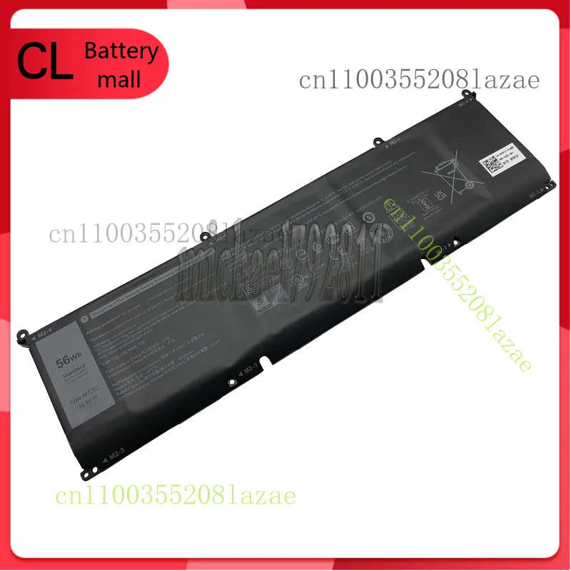 

New 56Wh 8FCTC Battery P8P1P DVG8M 69KF2 Compatible with for Dell XPS 15 9500 Series