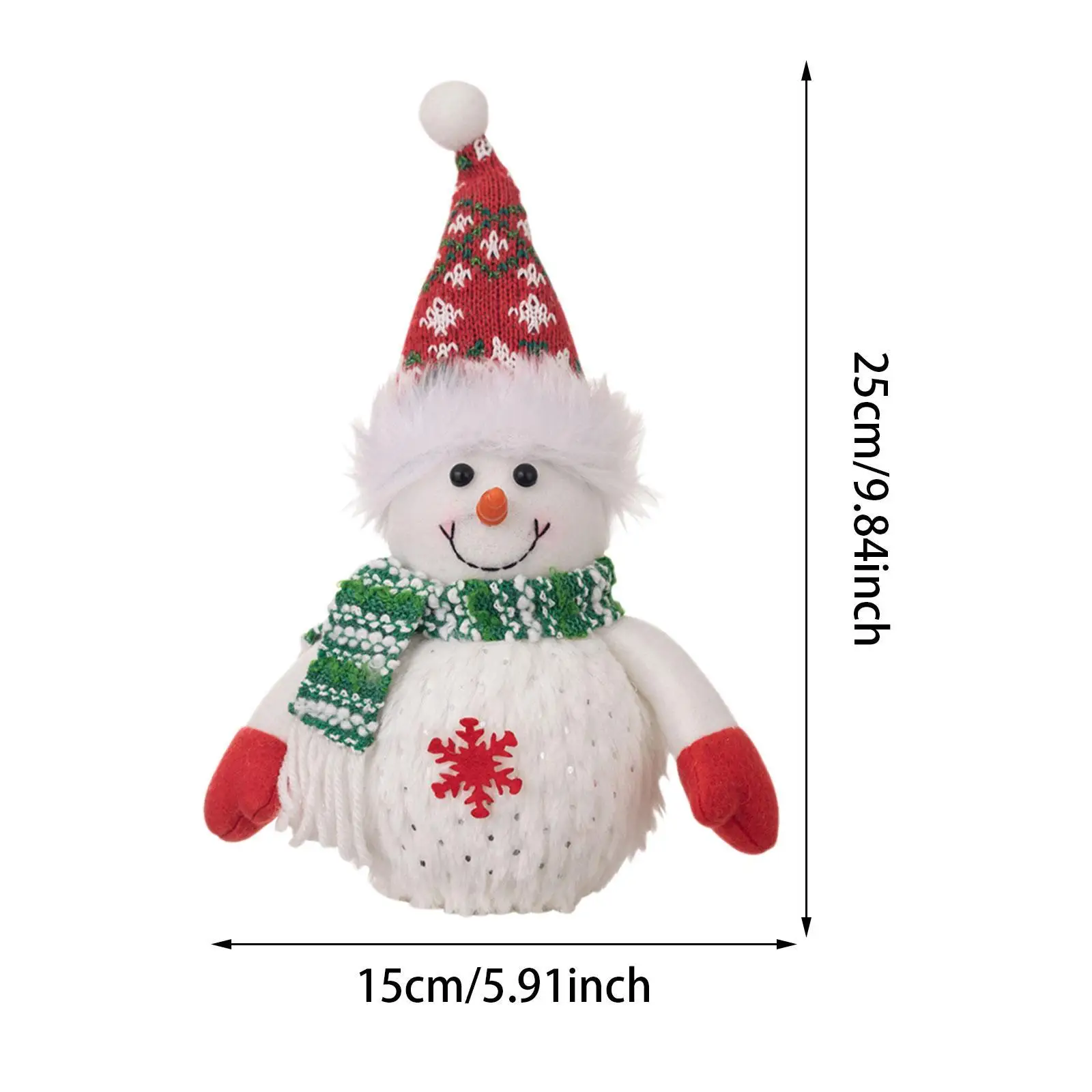 Weihnachten Schneemann Figur Weihnachten Kuscheltiere leuchtende Puppe Weihnachten