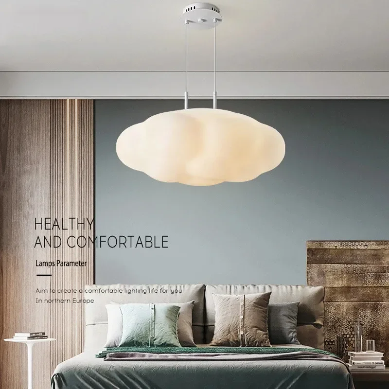 

Modern Cloud Led Pendant Lights for Living Dining Room Food Tables Study Bedroom Chandelier Home Decor Hanging Light Fixture