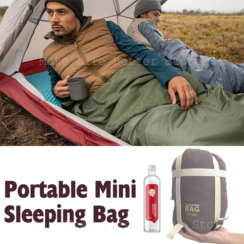 Soft lw180 Sleeping Bag Ultralight Cotton Sleeping Bag Spring Summer Sleeping Bag Outdoor Hiking Camping Sleeping Bag