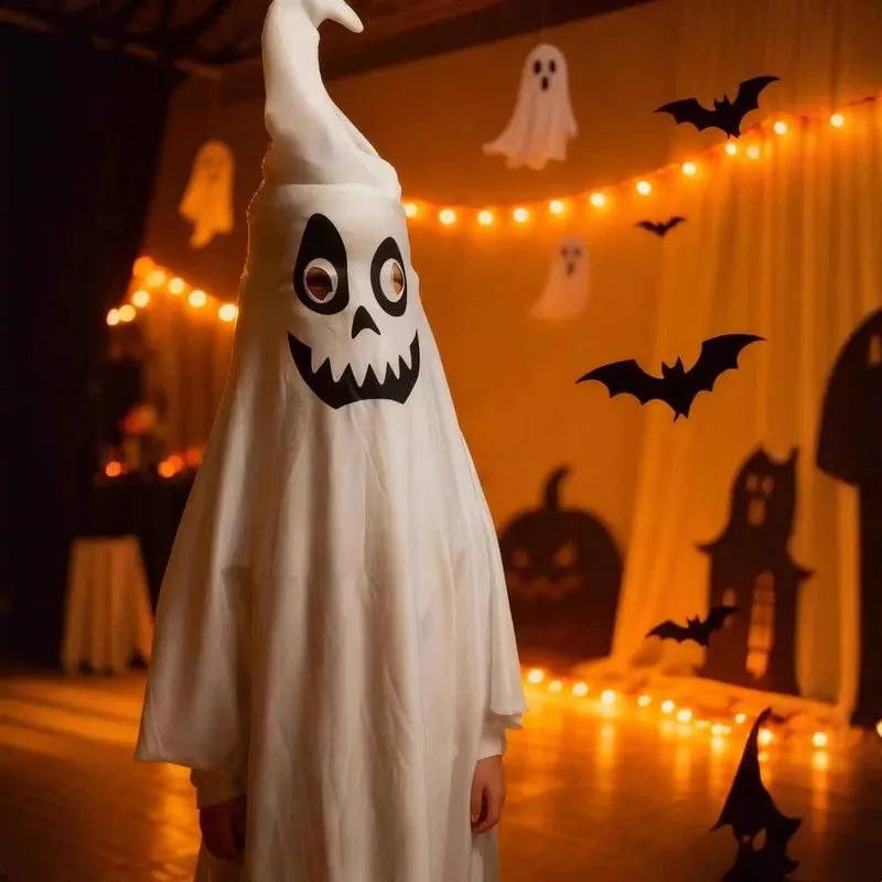 Halloween Children's Ghost Stage Performance Costume List Ethnic Stage Costume Traditional Hanfu Women's Autumn Fashion
