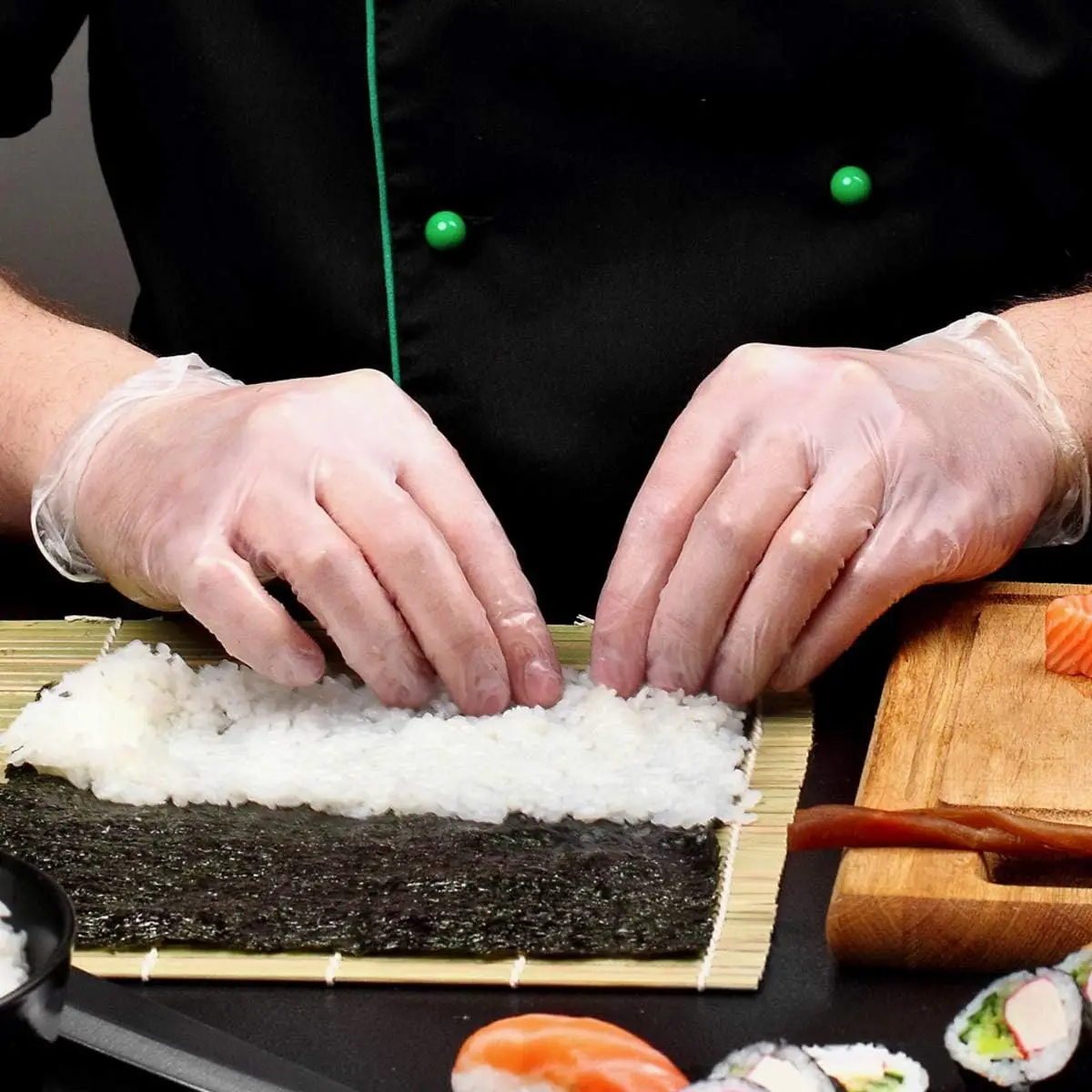 Latex-Free Powder-Free Clear Vinyl Exam Gloves, Pack of 10 - Medical Grade Disposable